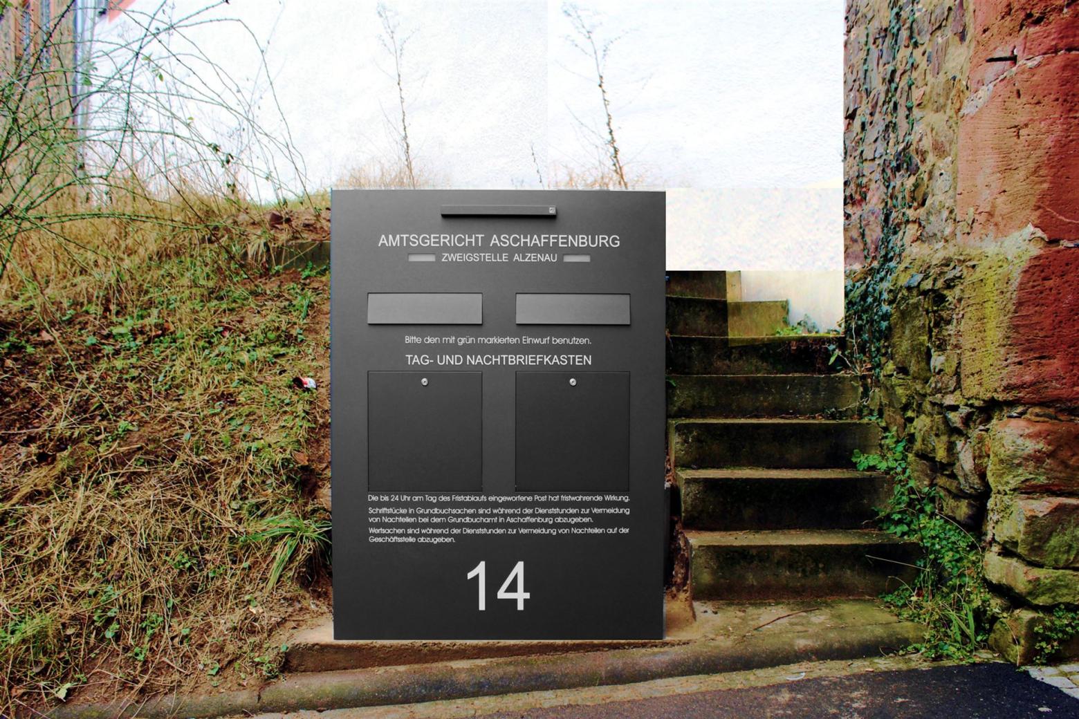 ACERO fristenbriefkasten 4tage sortierung alzenau